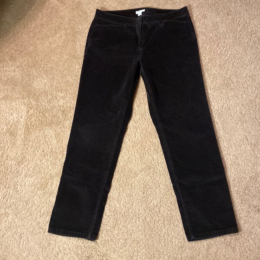 corduroy pants size 8 petite color black